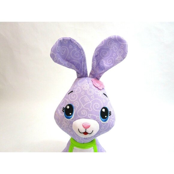 Bunny Rabbit 7" Plush Fisher Price Doodle Babies Purple Washable Stuffed Animal - Picture 2 of 9